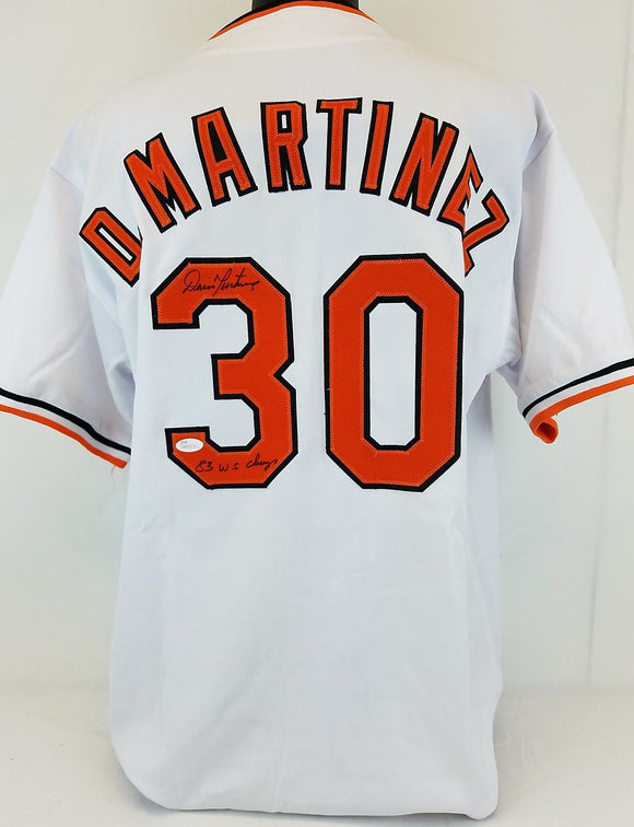 Dennis Martinez Signed Autographed Baltimore Orioles Baseball Jersey (JSA COA)