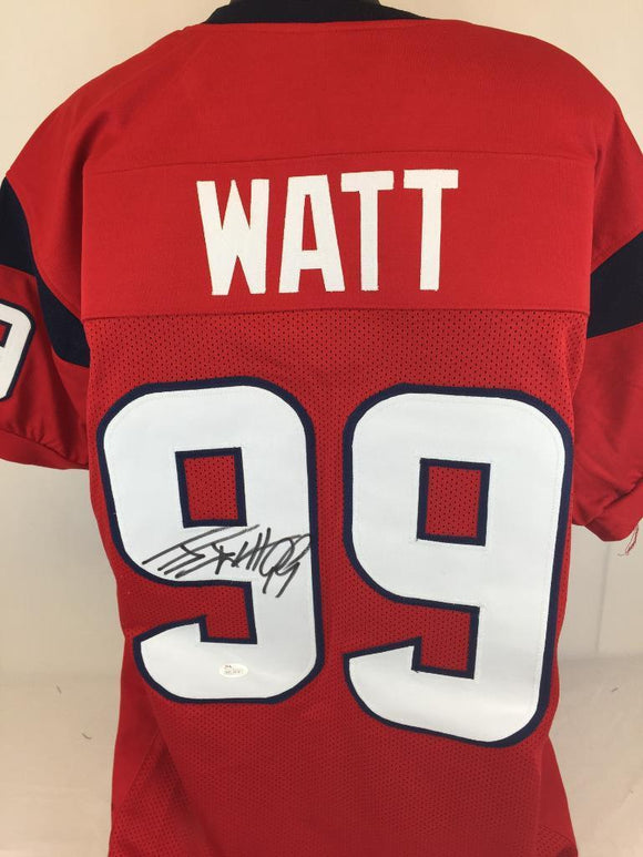 J.J. Watt Signed Autographed Houston Texans Football Jersey (JSA COA)