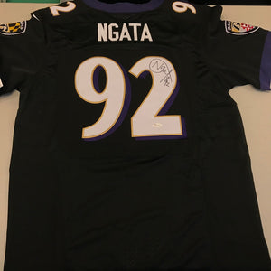 Haloti Ngata Signed Autographed Baltimore Ravens Football Jersey (JSA COA)