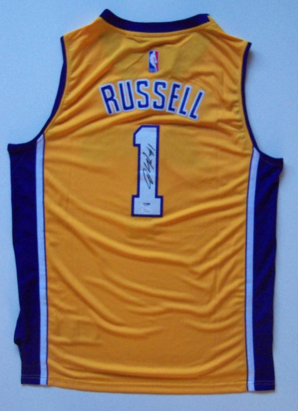 D'Angelo Russell Signed Autographed Los Angeles Lakers Basketball Jersey (PSA/DNA COA)