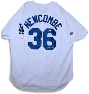 Don Newcombe Signed Autographed Los Angeles Dodgers Baseball Jersey (JSA COA)