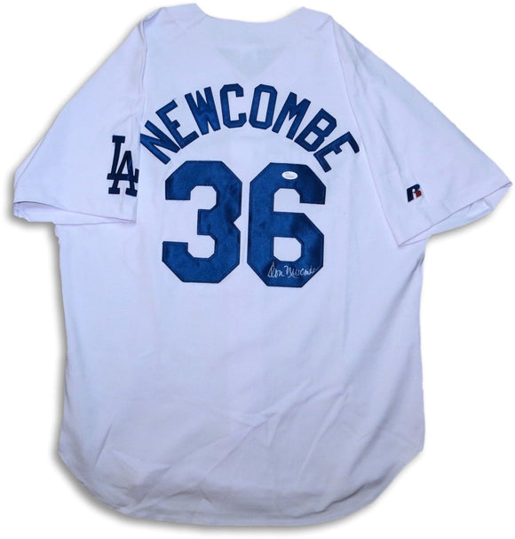 Don Newcombe Signed Autographed Los Angeles Dodgers Baseball Jersey (JSA COA)
