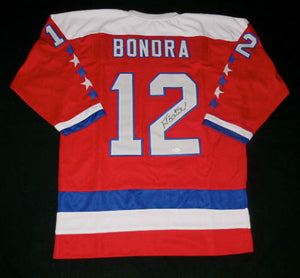 Peter Bondra Signed Autographed Washington Capitals Hockey Jersey (JSA COA)
