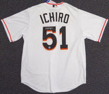 Ichiro Suzuki Signed Autographed Miami Marlins Baseball Jersey (Ichiro Suzuki Authenticated)
