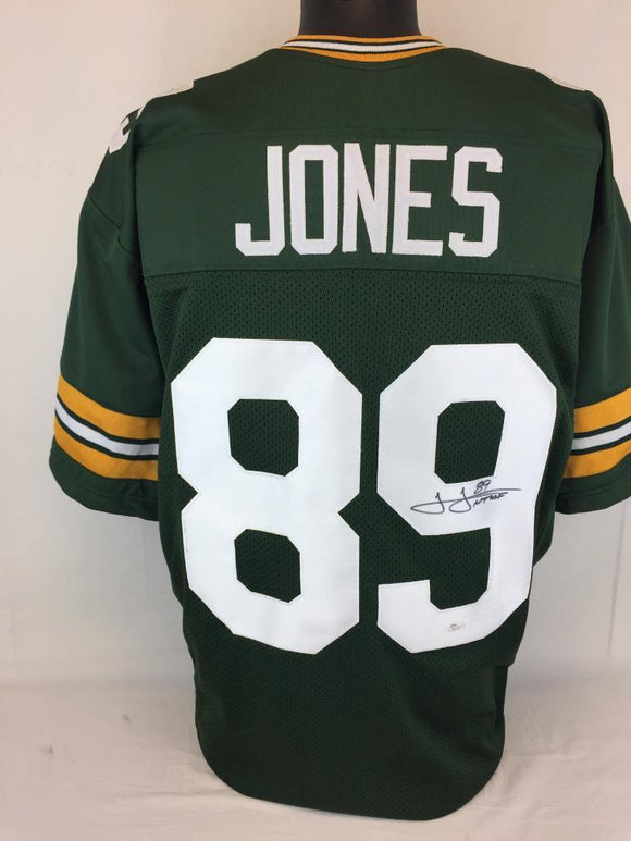 James Jones Signed Autographed Green Bay Packers Football Jersey (JSA COA)