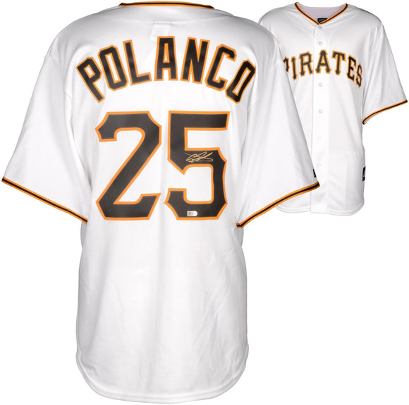 Gregory Polanco Signed Autographed Pittsburgh Pirates Baseball Jersey (MLB COA)