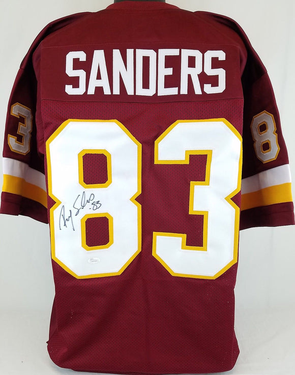 Ricky Sanders Signed Autographed Washington Redskins Football Jersey (JSA COA)