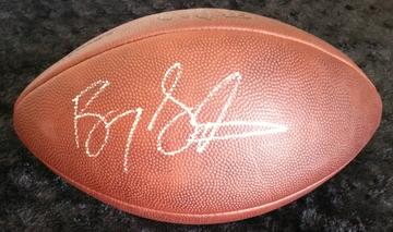Barry Sanders Signed Autographed Full-Sized Wilson NFL Football (SA COA)