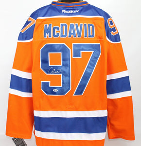 Connor McDavid Signed Autographed Edmonton Oilers Hockey Jersey (Beckett COA)