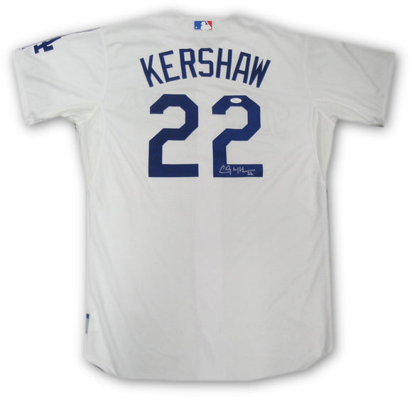 Clayton Kershaw Signed Jersey MLB Authentic Autographed Dodgers PSA/DNA COA