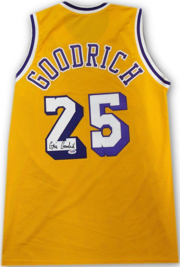 Gail Goodrich Signed Autographed Los Angeles Lakers Basketball Jersey (PSA/DNA COA)