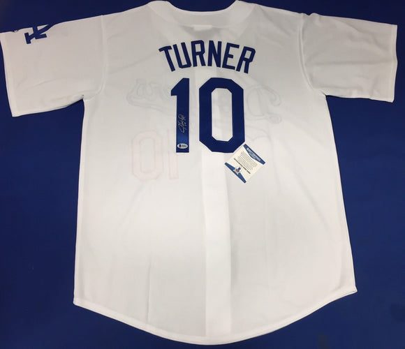 Justin Turner Signed Autographed Los Angeles Dodgers Baseball Jersey (Beckett COA)