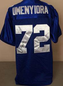 Osi Umenyiora Signed Autographed New York Giants Football Jersey (JSA COA)