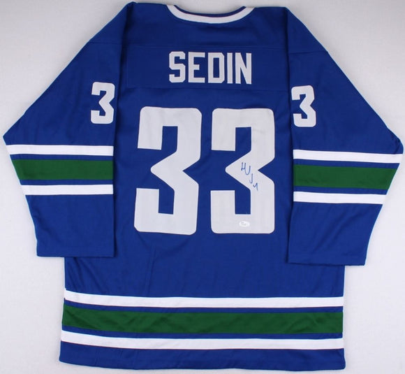 Henrik Sedin Signed Autographed Vancouver Canucks Hockey Jersey