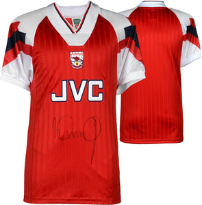 Ian Wright Signed Autographed Arsenal Soccer Jersey (Fanatics COA)