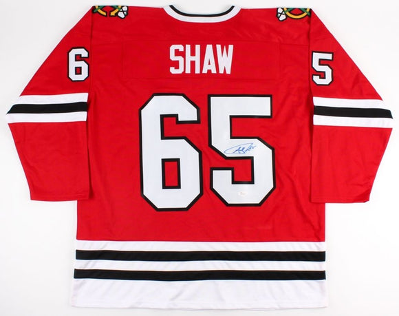 Andrew Shaw Signed Autographed Chicago Blackhawks Hockey Jersey (JSA COA)