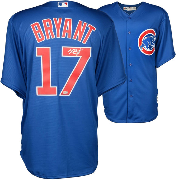 Kris Bryant Signed Autographed Chicago Cubs Baseball Jersey (MLB Authenticated)