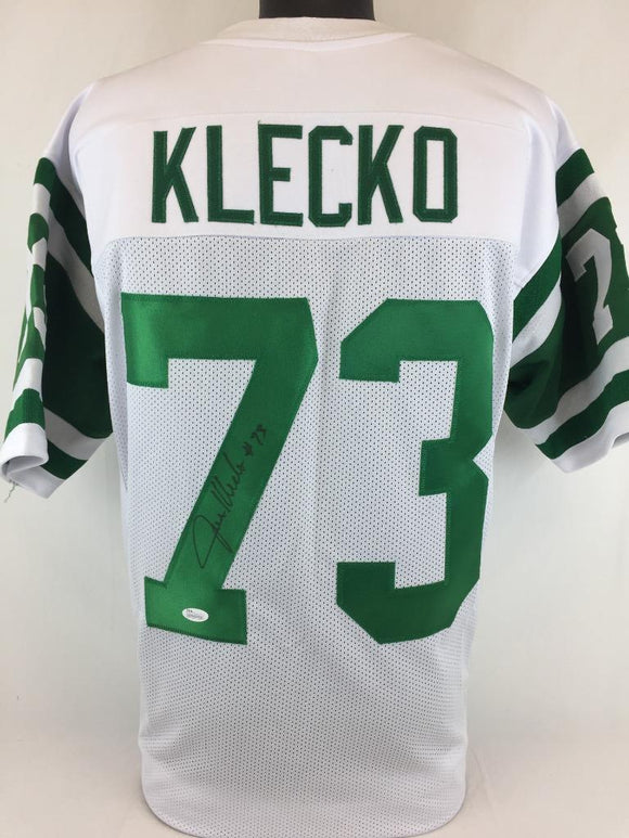 Joe Klecko Signed Autographed New York Jets Football Jersey (JSA COA)