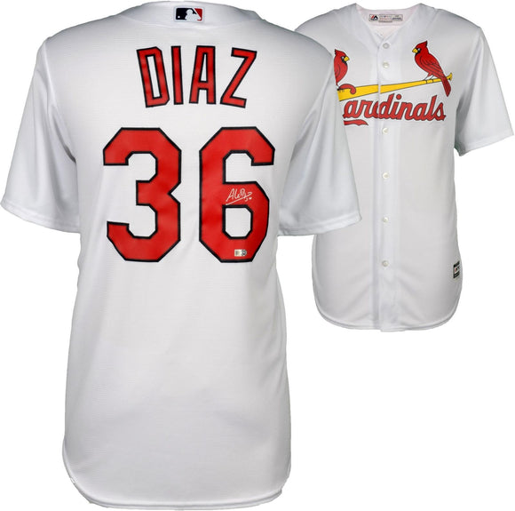 Aledmys Diaz Signed Autographed St. Louis Cardinals Baseball Jersey (MLB Authenticated)