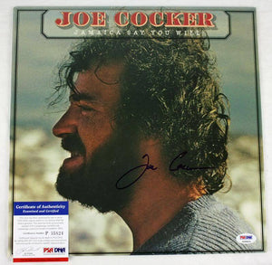 Joe Cocker Signed Autographed "Jamaica Say You Will" Record Album (PSA/DNA COA)