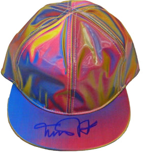 Michael J. Fox Signed Autographed "Back To The Future" Marty McFly Multi Color Hat (JSA COA)