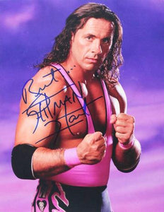Bret "Hitman" Hart Signed Autographed Wrestling Glossy 11x14 Photo (SA COA)