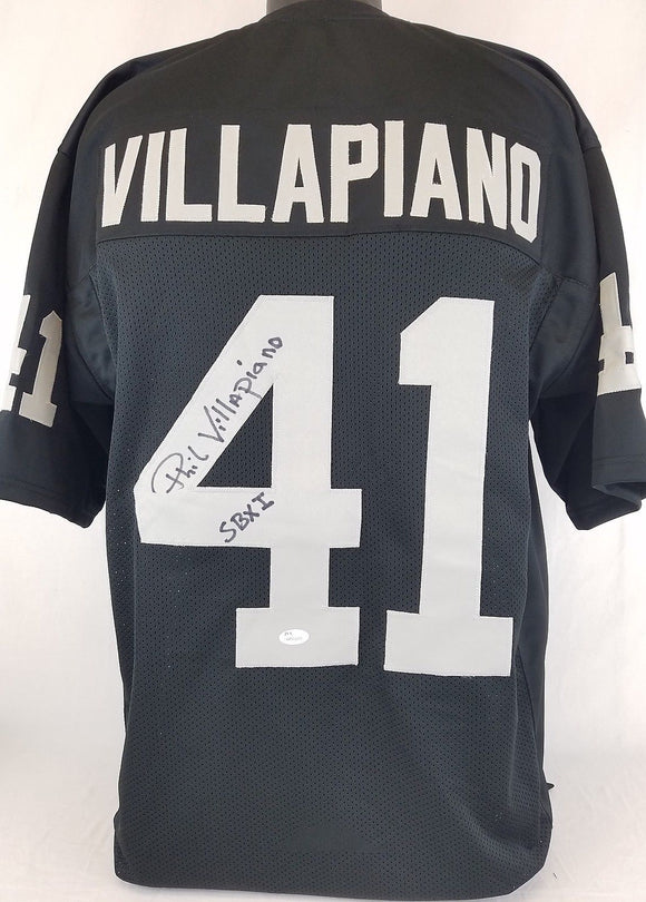 Phil Villapiano Signed Autographed Oakland Raiders Football Jersey (JSA COA)