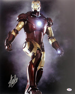 Stan Lee Signed Autographed "Iron-Man" Glossy 16x20 Photo (PSA/DNA COA)