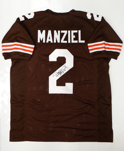 Johnny Manziel Signed Autographed Cleveland Browns Football Jersey (PSA/DNA COA)