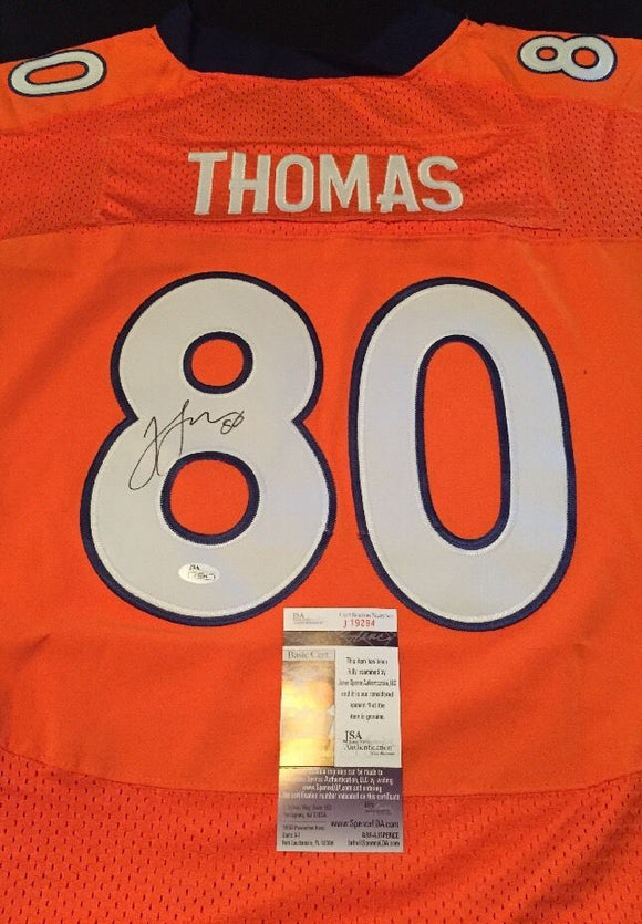 Julius Thomas Signed Autographed Denver Broncos Football Jersey (JSA COA)