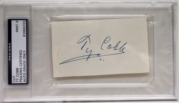 Buy Ty Cobb Autographed Letter Framed & Matted 1907 Jersey PSA/DNA Online  in India 