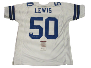 D.D. Lewis Signed Autographed Dallas Cowboys Football Jersey (JSA COA)