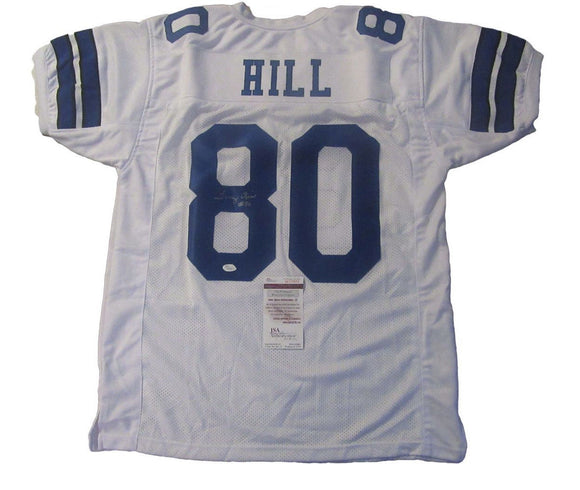 Tony Hill Signed Autographed Dallas Cowboys Football Jersey (JSA COA)