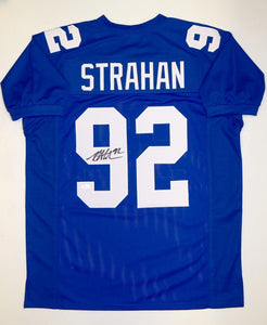 Michael Strahan Signed Autographed New York Giants Football Jersey (JSA COA)