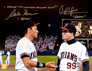 Charlie Sheen & Corbin Bernsen Signed Autographed "Major League" Glossy 11x14 Photo (ASI COA)