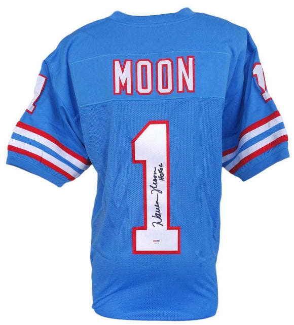 Warren Moon Signed Autographed Houston Oilers Football Jersey (PSA/DNA COA)