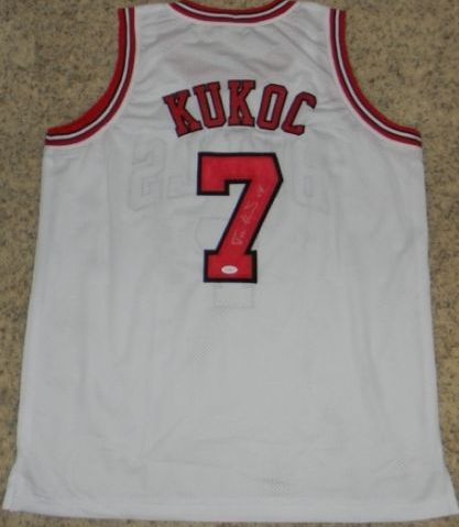 Toni Kukoc Signed Autographed Chicago Bulls Basketball Jersey (JSA COA)