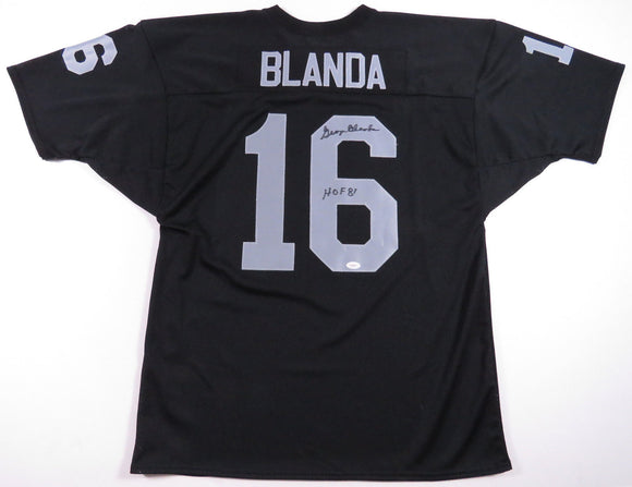 George Blanda Signed Autographed Oakland Raiders Football Jersey (JSA COA)