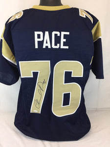 Orlando Pace Signed Autographed St. Louis Rams Football Jersey (JSA COA)