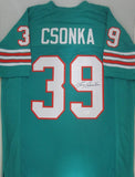 Larry Csonka Signed Autographed Miami Dolphins Football Jersey (JSA COA)