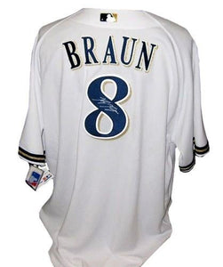 Ryan Braun Signed Autographed Milwaukee Brewers Baseball Jersey (JSA COA)