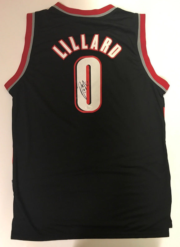 Damian Lillard Signed Autographed Portland Trail Blazers Basketball Jersey (JSA COA)