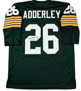 Herb Adderley Signed Autographed Green Bay Packers Football Jersey (JSA COA)