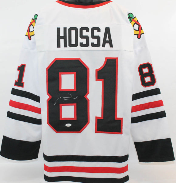 Marian Hossa Signed Autographed Chicago Blackhawks Hockey Jersey (JSA COA)