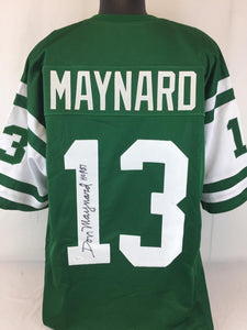 Don Maynard Signed Autographed New York Jets Football Jersey (JSA COA)
