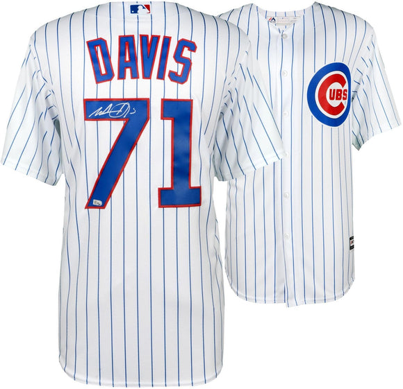 Wade Davis Signed Autographed Chicago Cubs Baseball Jersey (MLB Authenticated)