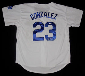 Adrian Gonzalez Signed Autographed Los Angeles Dodgers Baseball Jersey (PSA/DNA COA)