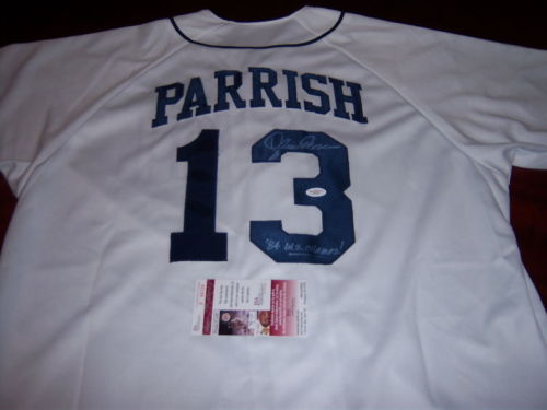 Lance Parrish Signed Autographed Detroit Tigers Baseball Jersey (JSA COA)