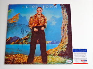 Elton John Signed Autographed "Caribou" Record Album (PSA/DNA COA)