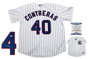 Willson Contreras Signed Autographed Chicago Cubs Baseball Jersey (Beckett COA)